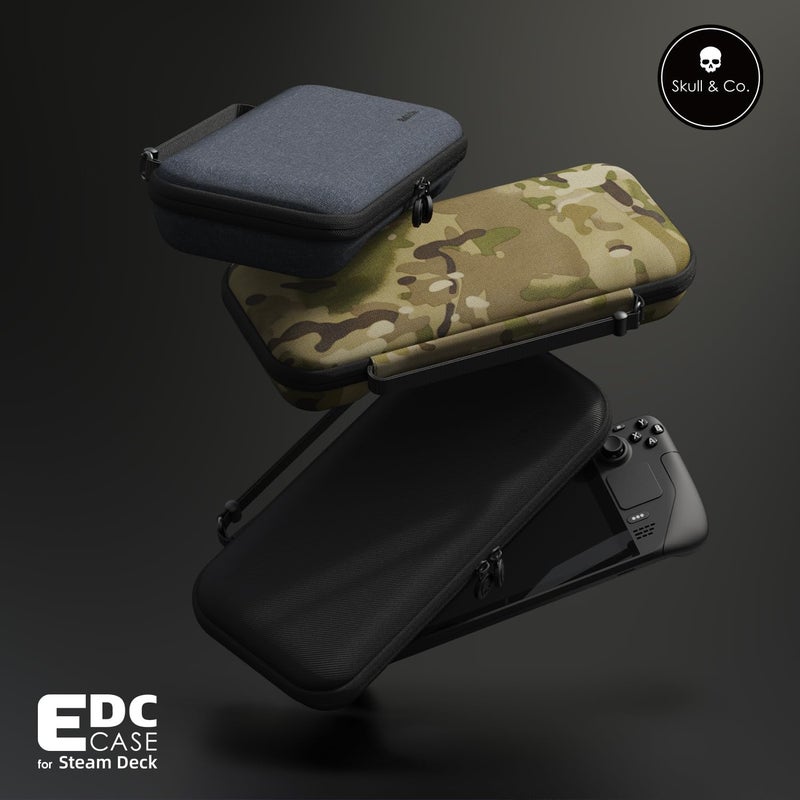 Skull & Co. EDC Case: Slim Carrying Case for Steam Deck- Multi-Camo - Image 2